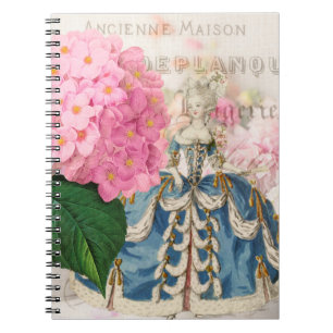 Anteckningsbok för Marie Antoinette rosa vanlig Med Spiral