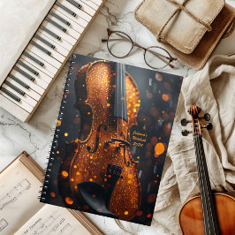 Anteckningsbok för Music Teacher Violinist Student