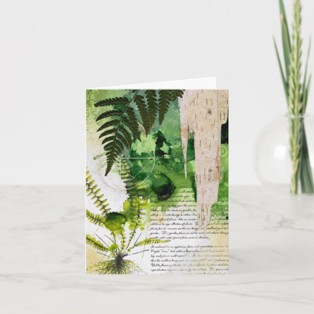 Anteckningsbok för natur för hälsningkort kort (Framsida)