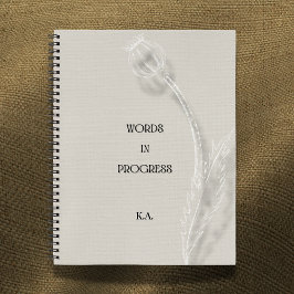 Anteckningsbok för pågående skrivande i minimalist