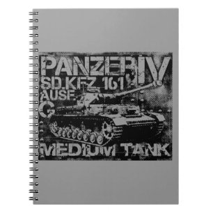 Anteckningsbok för Panzer droppfoto (80 sidor B&W