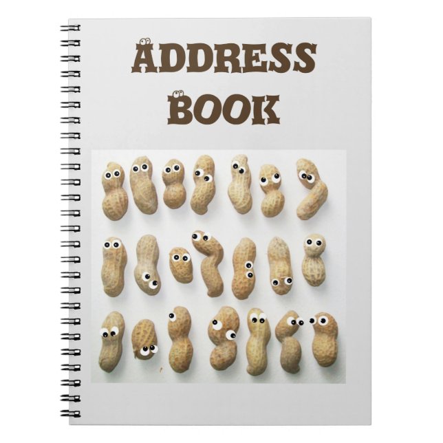 Anteckningsbok för Peanut People Adress Med Spiral (Framsidan)