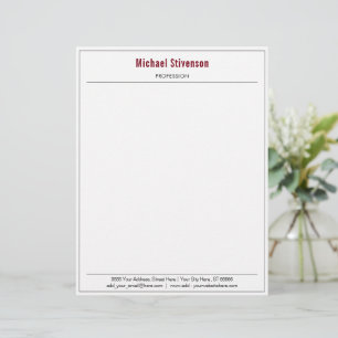 Anteckningsbok för Personligen Anpassat namn Info  Brevhuvud