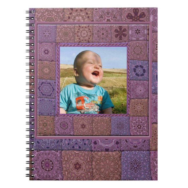 Anteckningsbok för Quilters hantverkfoto Med Spiral (Framsidan)