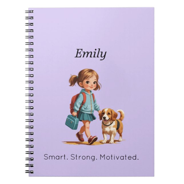 Anteckningsbok för skolan – Personlig design (Framsidan)