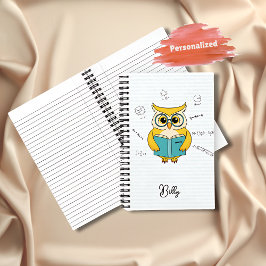 Anteckningsbok för skolan – Uggla & matematisk for