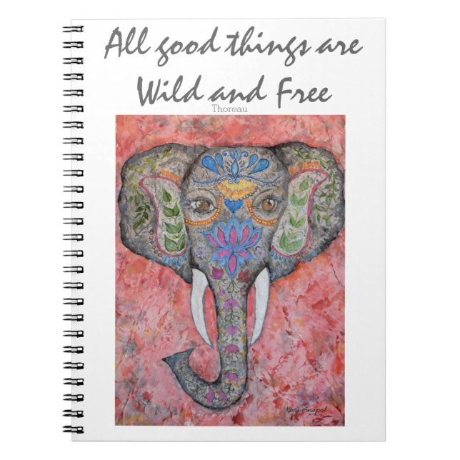 Anteckningsbok för spiral för konst för Thoreau (Framsidan)