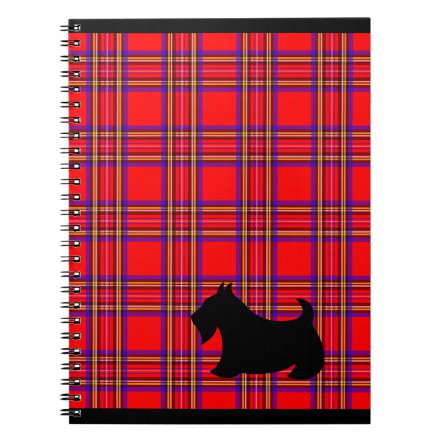Anteckningsbok Journalgåva för Scottish Terrier Med Spiral (Framsidan)
