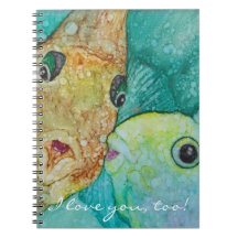 Anteckningsbok "Kissy Fishy Personalize"