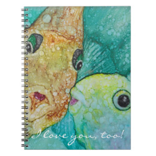 Anteckningsbok "Kissy Fishy Personalize"