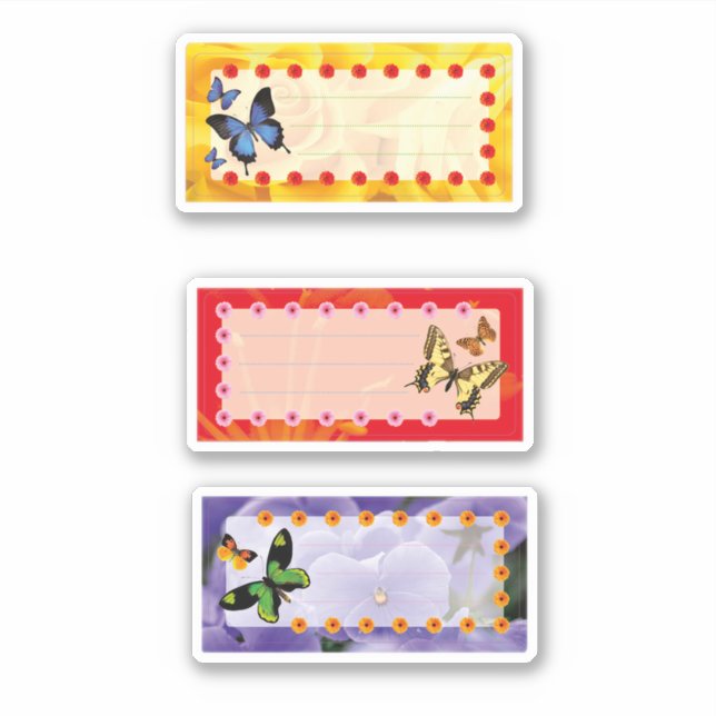 Anteckningsbok  klistermärken (Framsida)