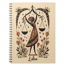 Anteckningsbok Libra Celestial Zodiac Art