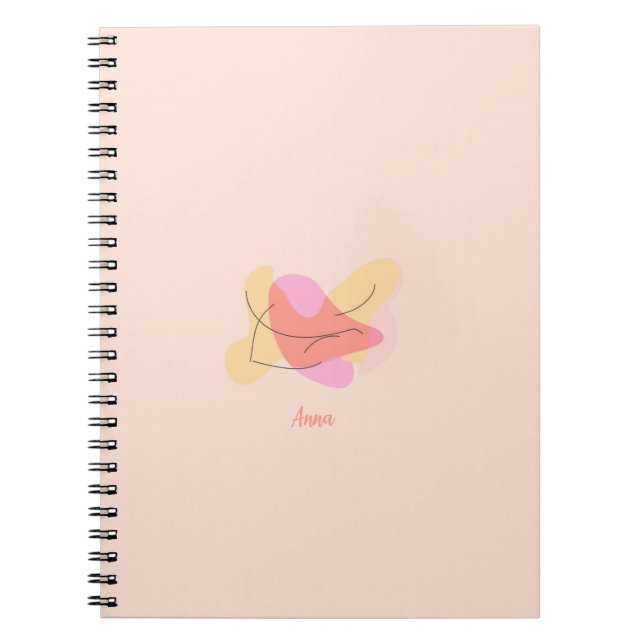 Anteckningsbok med abstrakt form (Framsidan)