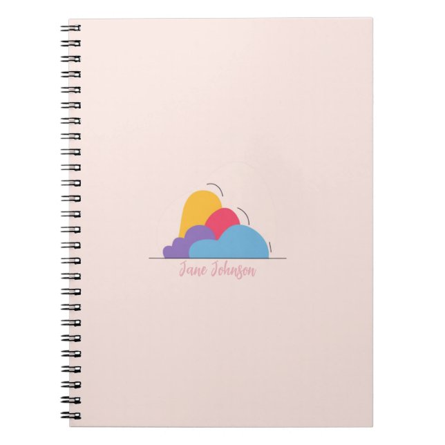 Anteckningsbok med abstrakt form (Framsidan)