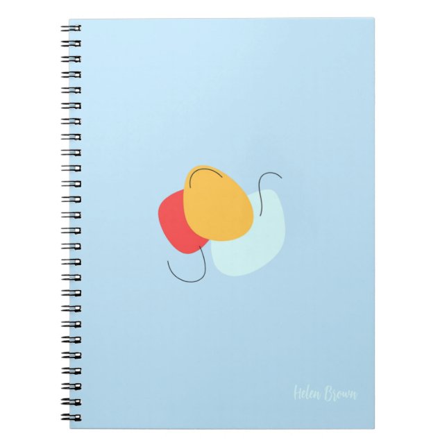 Anteckningsbok med abstrakt form (Framsidan)