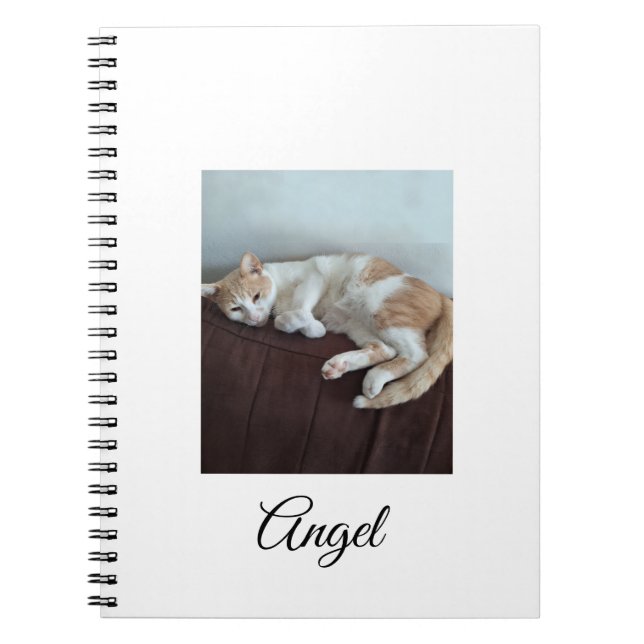 Anteckningsbok med den sassiga katten Angel (Framsidan)