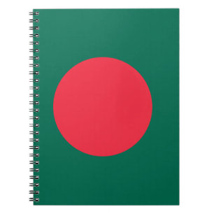 Anteckningsbok med Flagga av Bangladesh