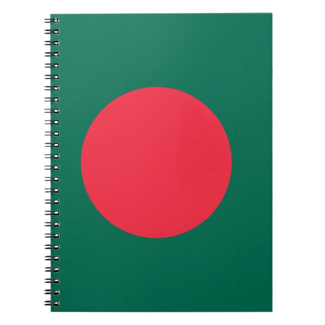 Anteckningsbok med Flagga av Bangladesh (Framsidan)