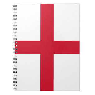 Anteckningsbok med flagga av England