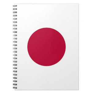 Anteckningsbok med flagga av Japan Spiral