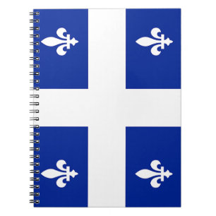 Anteckningsbok med Flagga av Quebec