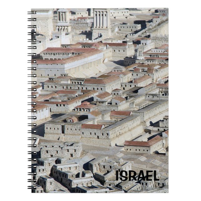 Anteckningsbok med Jerusalem Replica från Israel Spiral (Framsidan)