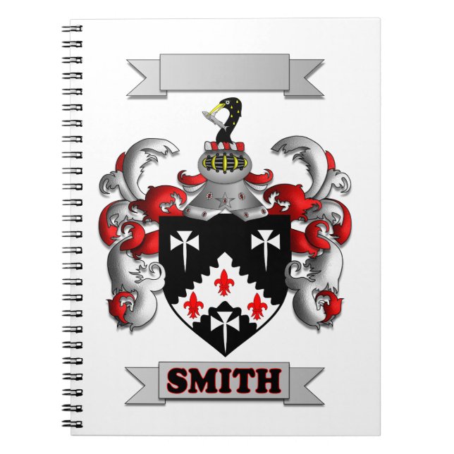 Anteckningsbok med Smith efternamn och sköld (Framsidan)