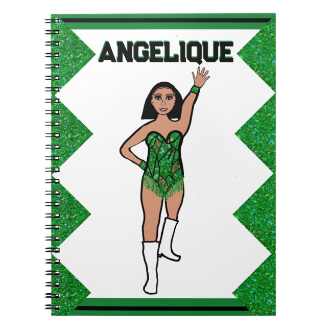 Anteckningsbok nr 2 för dansare Grönt Fringe (Framsidan)