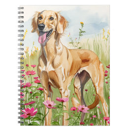 Anteckningsbok – Saluki Watercolor Dog Älskare Jou