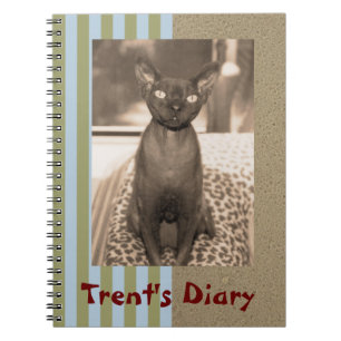 Anteckningsbok Sepia Photo Devon Rex Cat