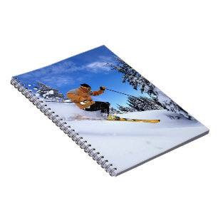 Anteckningsbok - Skier Med Spiral