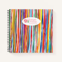 Anteckningsbok, Spiral Rainbow färg WWC-Logotyp