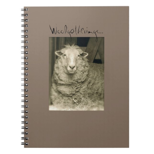 Anteckningsbok "Woolgatherings" från Notforgotten  Med Spiral (Framsidan)
