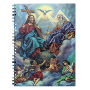 Anteckningsboken för mest helig Trinity Anteckningsbok Med Spiral