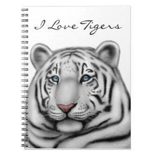 Anteckningsboken för vitBengal tiger Anteckningsbok