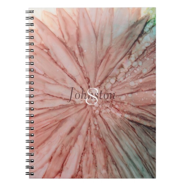 Anteckningsboken "Pinkish Flowers" - anpassa Anteckningsbok (Framsidan)