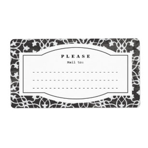 Anteckningsbokens etikett fraktsedel