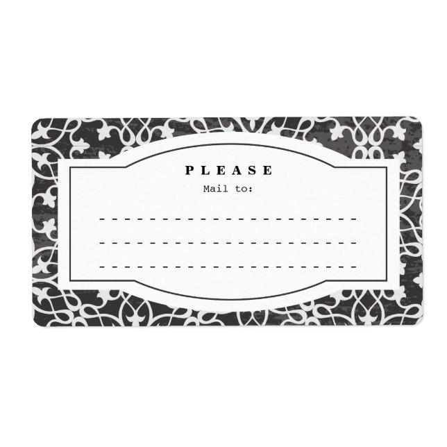 Anteckningsbokens etikett fraktsedel (Framsidan)