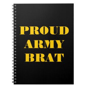 Anteckningsbokens proud Army Brat Anteckningsbok