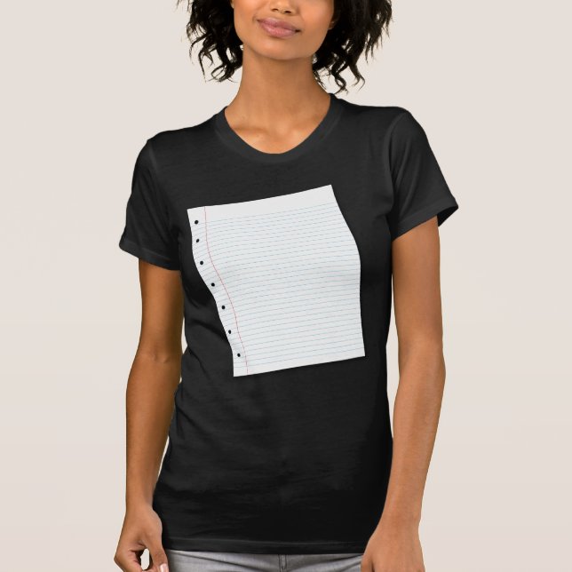 anteckningsbokpapper t shirt (Framsida)