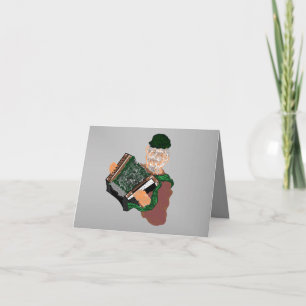 Anteckningskort: Accordion Player Anteckningskort