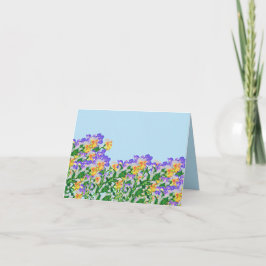 Anteckningskort: Blommor Anteckningskort