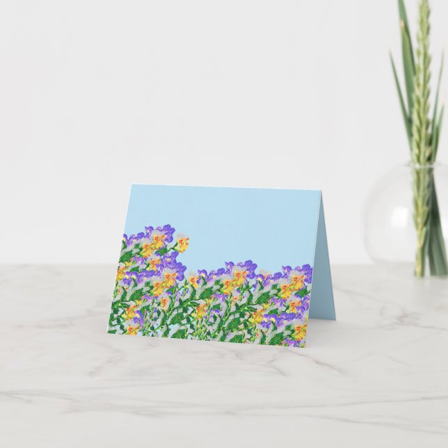 Anteckningskort: Blommor Anteckningskort (Framsida)