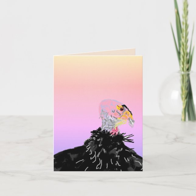 Anteckningskort: California Condor, Gymnogyps Anteckningskort (Framsida)
