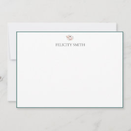 Anteckningskort - Elegant - Flat Modern botaniskt 