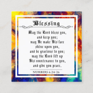 Anteckningskort för Abstrakt för primär välsignels