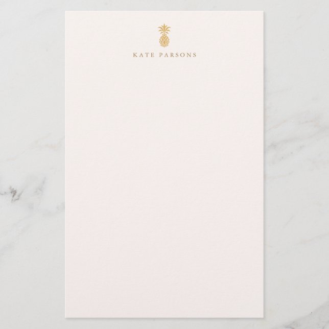 Anteckningskort för Anteckningsblock av ananas för Brevpapper (Framsida)