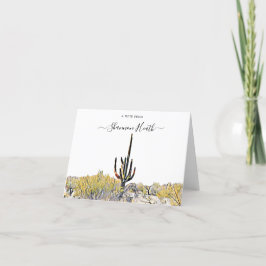 Anteckningskort för Arizona Desert Saguaro Personl
