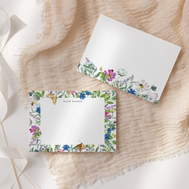 Anteckningskort för Blommigt av jokertecken (Skapare uppladdad)