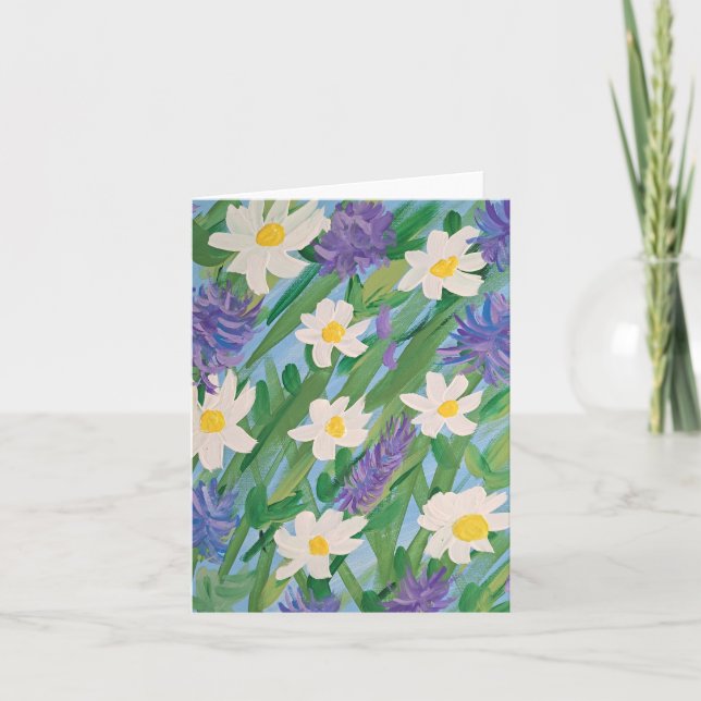 Anteckningskort för Blommigt på morgonen (Framsida)